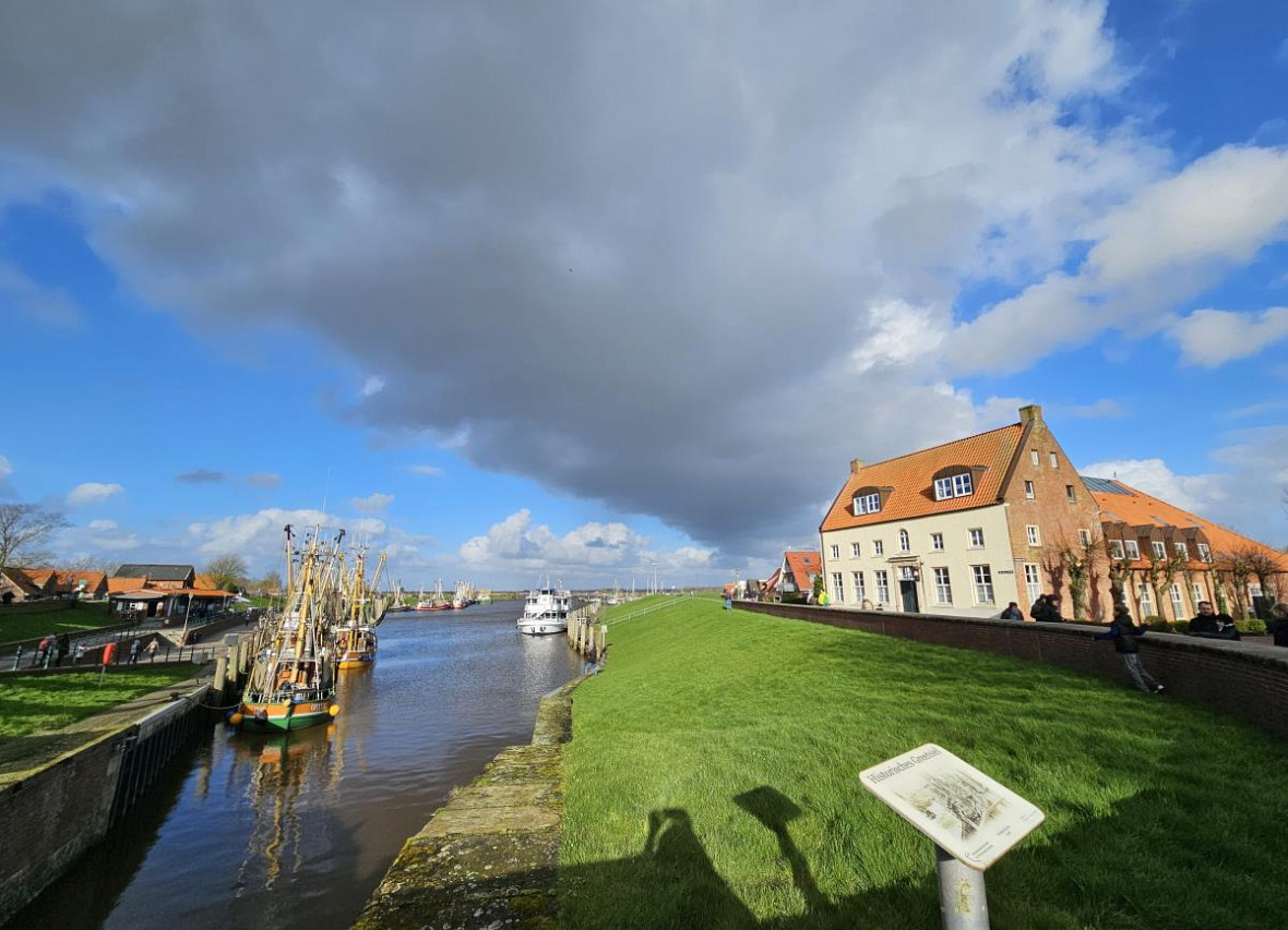 Das Amtmannshaus am Hafen von Greetsiel 