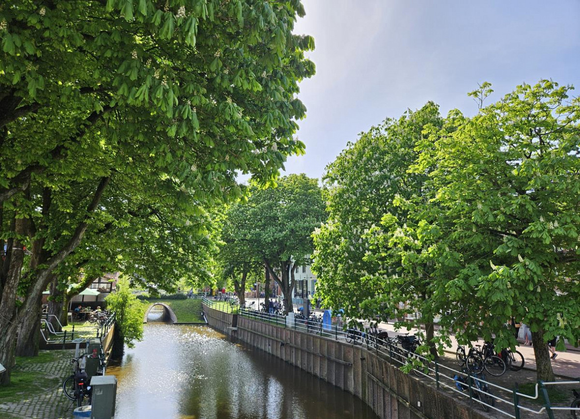 Das Siel in Greetsiel direkt am Amtmannshaus