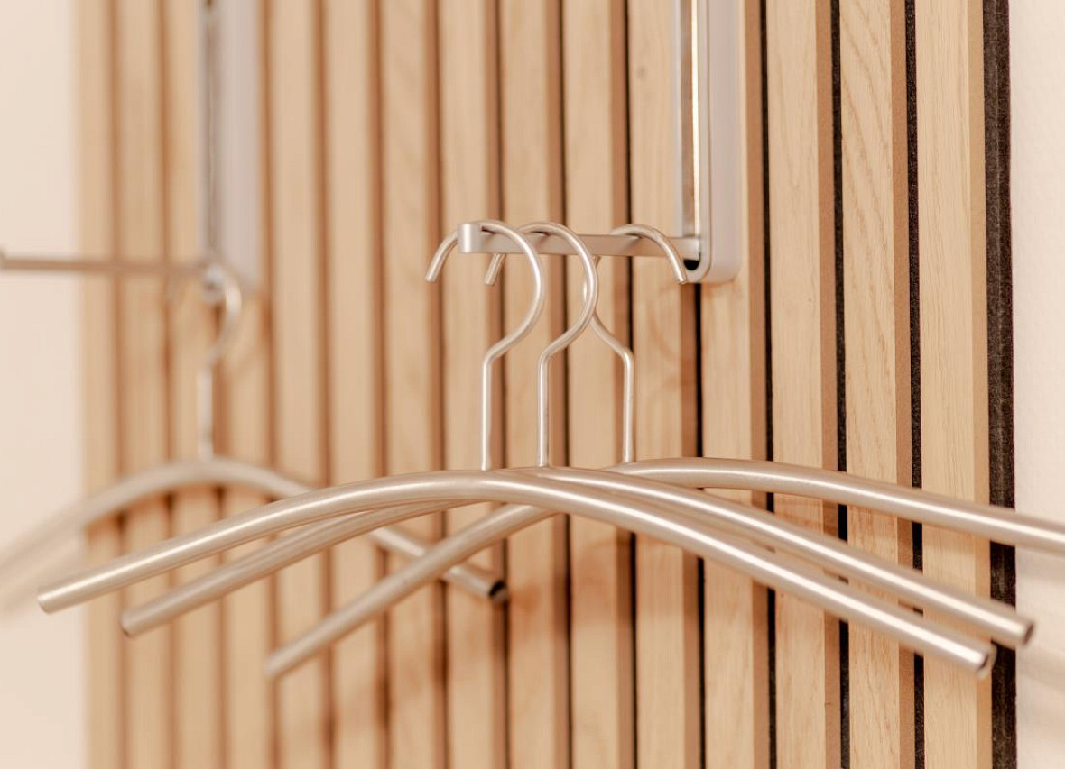 Stilvolle Garderobe im Eingangsbereich