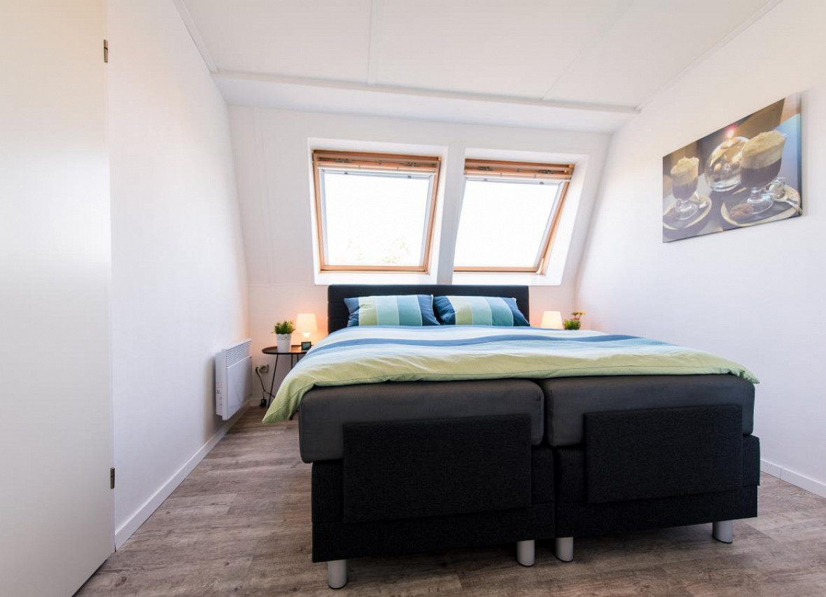 Sunside 2. Schlafzimmer mit Dusche und Infrarotsauna