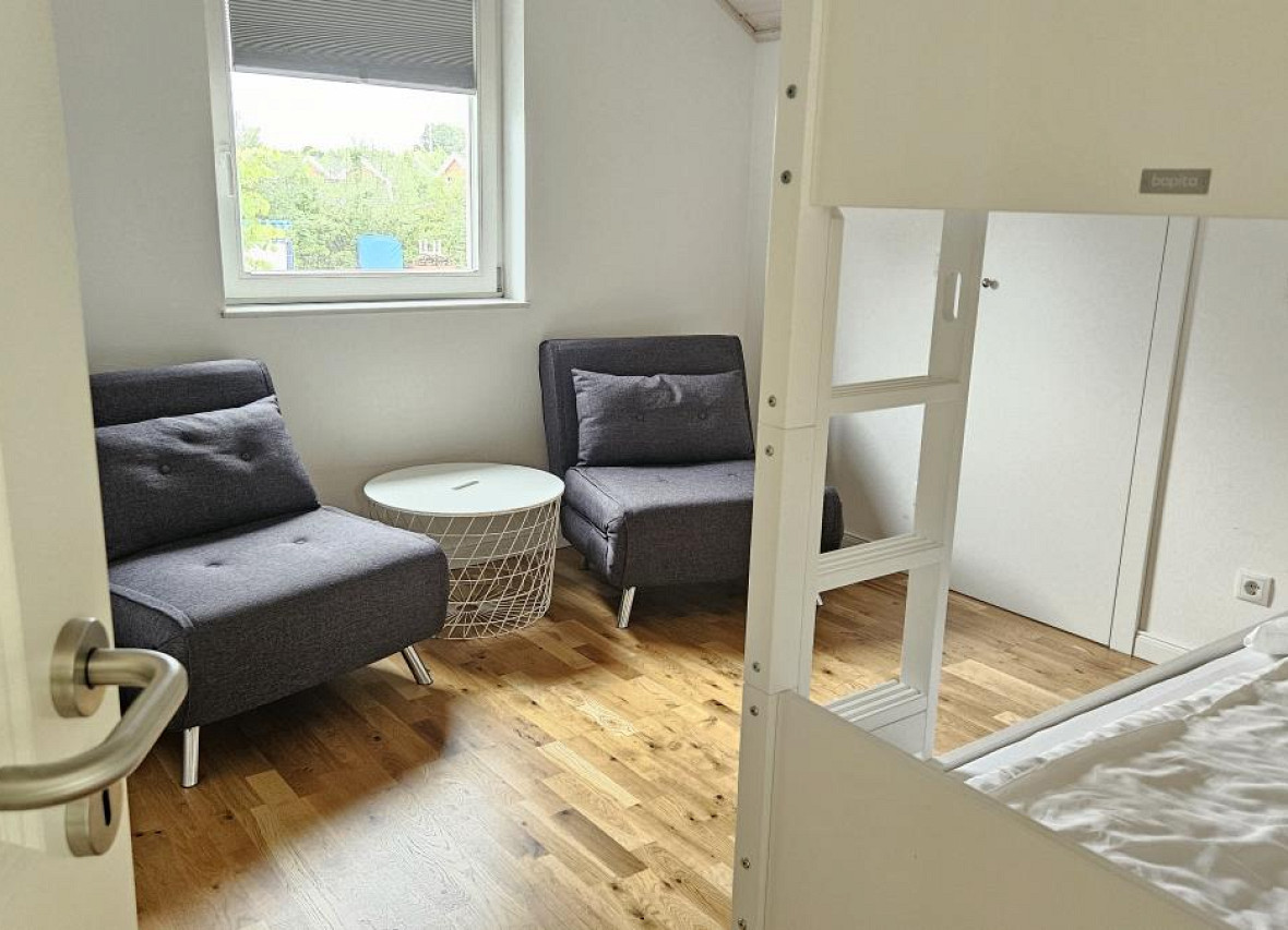 2. Schlafzimmer mit Etagenbett im OG